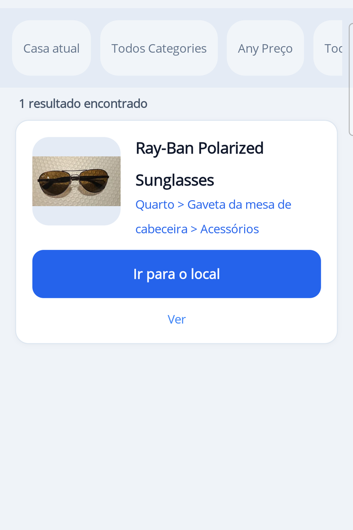 HoardIQ Find & Go search — confirm a match and go to its location